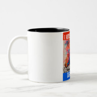 TASSE 2 COULEURS DONALD TRUMP - J'AI VOTÉ POUR TRUMP, ALORS FAITES-
