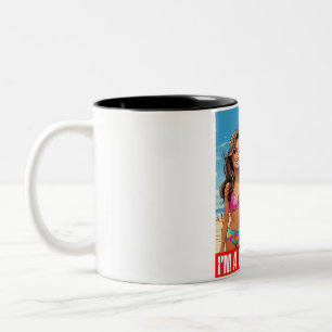 TASSE 2 COULEURS DONALD TRUMP - JE SUIS UNE FILLE TRUMP