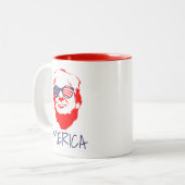Tasse 2 Couleurs Donald Trump 'Merica (Devant gauche)
