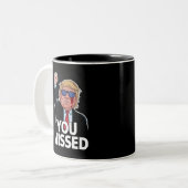 Tasse 2 Couleurs Donald Trump vous a manqué (Devant gauche)