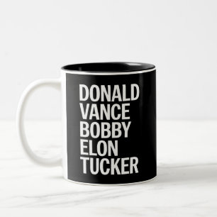 Tasse 2 Couleurs Donald Vance Bobby Elon et Tucker
