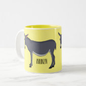 Tasse 2 Couleurs Donkey cartoon (Devant gauche)
