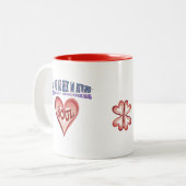Tasse 2 Couleurs Donner de l'amour (Devant gauche)