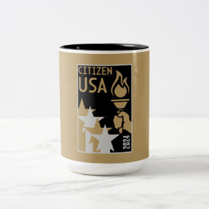Tasse 2 Couleurs Dons de citoyenneté américaine