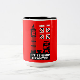 Tasse 2 Couleurs Dons de citoyenneté britannique