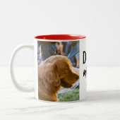Tasse 2 Couleurs Dons de maman de chien (Gauche)