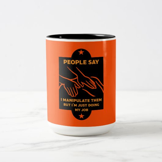 Tasse 2 Couleurs Dons Funny Osteopath (Centre)