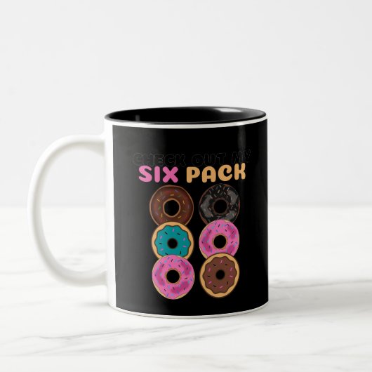 Tasse 2 Couleurs Donut Drôle (Gauche)