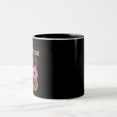 Tasse 2 Couleurs Donut Drôle (Centre)