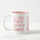 Tasse 2 Couleurs Donuts et amour (Gauche)