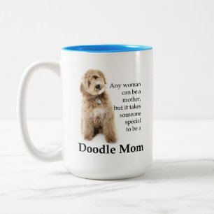 Tasse 2 Couleurs Doodle Chien Maman