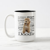 Tasse 2 Couleurs Doodle Dog (Gauche)