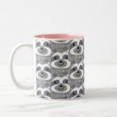 Tasse 2 Couleurs Doodle tendance mignon fentes (Gauche)