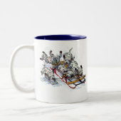 Tasse 2 Couleurs Dormir les petits dalmatiens (Gauche)