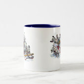 Tasse 2 Couleurs Dormir les petits dalmatiens (Centre)