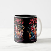 Tasse 2 Couleurs Dormir toute la journée (Devant droit)