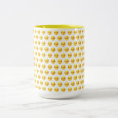 Tasse 2 Couleurs Dots d'or élégants modernes en blanc (Centre)