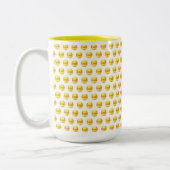 Tasse 2 Couleurs Dots d'or élégants modernes en blanc (Gauche)