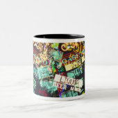 Tasse 2 Couleurs Double exposition, panneaux de casino, Las Vegas, (Centre)