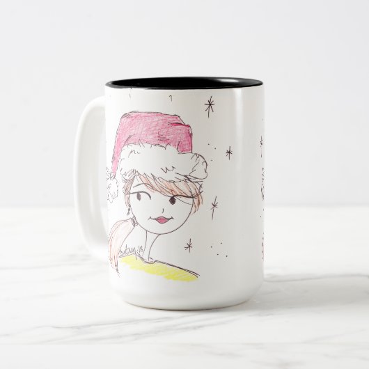 Tasse 2 Couleurs Double problème (Devant gauche)