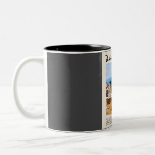 Tasse 2 Couleurs Doubrovnik Vintage Aquarelle Voyage