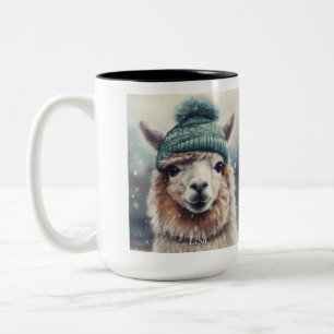 Tasse 2 Couleurs Douce Alpaca d'Hiver