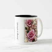 Tasse 2 Couleurs "Douce Luxe Floraison" (Devant droit)
