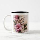 Tasse 2 Couleurs "Douce Luxe Floraison" (Gauche)