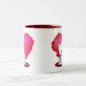 Tasse 2 Couleurs Douce Westie Saint-Valentin (Centre)