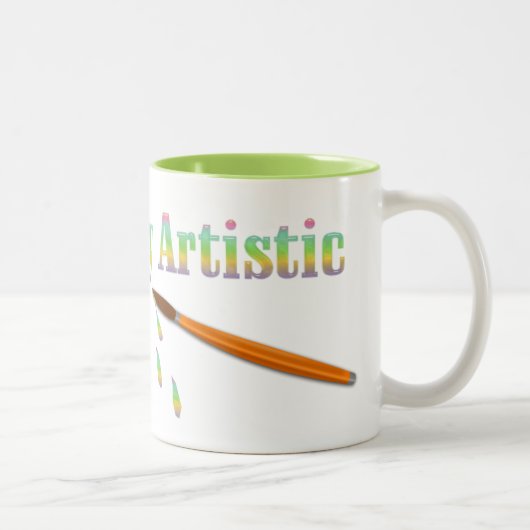 Tasse 2 Couleurs Doucement artistique (Droit)