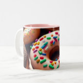 Tasse 2 Couleurs Douceur du beignet : (Devant gauche)