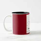 Tasse 2 Couleurs Douche sur le monde avec amour (Gauche)