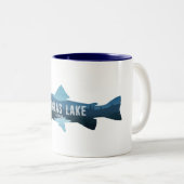 Tasse 2 Couleurs Douglas Lake Tennessee Fish (Devant droit)
