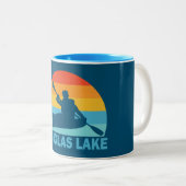 Tasse 2 Couleurs Douglas Lake Tennessee Kayak (Devant droit)