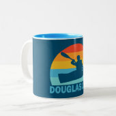 Tasse 2 Couleurs Douglas Lake Tennessee Kayak (Devant gauche)