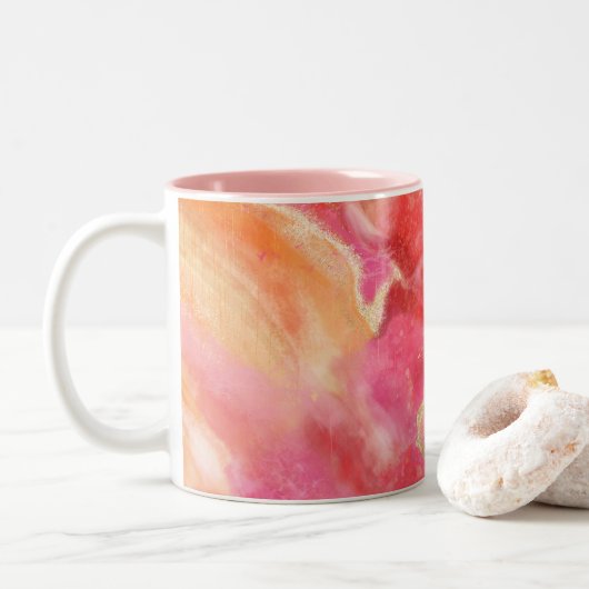 TASSE 2 COULEURS DOUX COMME LA PIERRE (Avec donut)