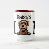 Tasse 2 Couleurs Doux Revêtu Roue Terrier Pékin Maman (Centre)