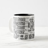 Tasse 2 Couleurs Douze tribus de l'Israël (Devant gauche)