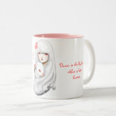 Tasse 2 Couleurs Down in the rabbit hole… (Devant droit)