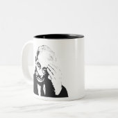 Tasse 2 Couleurs Dr Fauci Facepalm (Devant gauche)