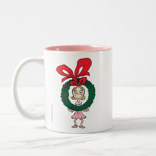 Tasse 2 Couleurs Dr Seuss | Cindy-Lou Who - Wreath (Gauche)