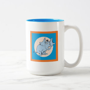 Tasse 2 Couleurs Dr. Seuss Horton Entend un Qui points orange pois