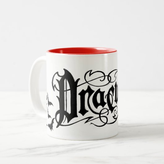 Tasse 2 Couleurs Dracula Halloween (Devant gauche)