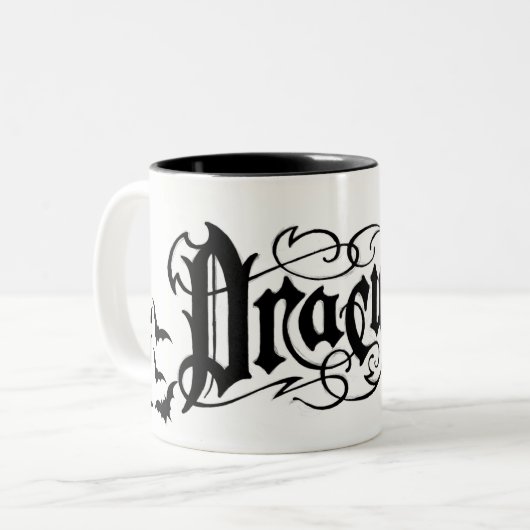 Tasse 2 Couleurs Dracula Halloween (Devant gauche)