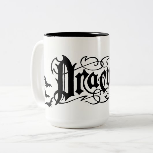 Tasse 2 Couleurs Dracula Halloween (Devant gauche)