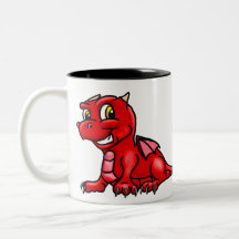 Dragon Bébé rouge mou