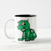 Tasse 2 Couleurs Dragon Bébé Vert (Gauche)