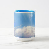 Tasse 2 Couleurs Dragon Bleu Volant dans les Cieux  (Centre)