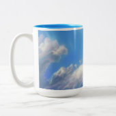 Tasse 2 Couleurs Dragon Bleu Volant dans les Cieux  (Gauche)