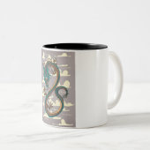 Tasse 2 Couleurs Dragon Chinois (Devant droit)